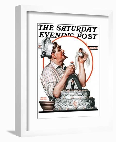 "Wedding Cake," Saturday Evening Post Cover, May 30, 1925-Edmund Davenport-Framed Giclee Print