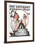 "Wedding Cake," Saturday Evening Post Cover, May 30, 1925-Edmund Davenport-Framed Giclee Print