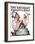 "Wedding Cake," Saturday Evening Post Cover, May 30, 1925-Edmund Davenport-Framed Giclee Print