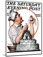 "Wedding Cake," Saturday Evening Post Cover, May 30, 1925-Edmund Davenport-Mounted Giclee Print