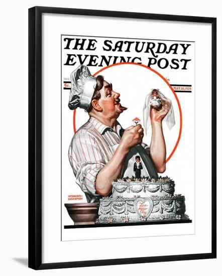 "Wedding Cake," Saturday Evening Post Cover, May 30, 1925-Edmund Davenport-Framed Giclee Print