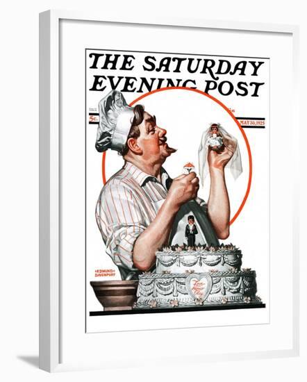 "Wedding Cake," Saturday Evening Post Cover, May 30, 1925-Edmund Davenport-Framed Giclee Print