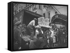 Wedding Cake Shape of White House Delivered for Adam Clayton Powell Jr. and Hazel Scott's Wedding-Sam Shere-Framed Stretched Canvas