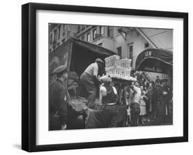 Wedding Cake Shape of White House Delivered for Adam Clayton Powell Jr. and Hazel Scott's Wedding-Sam Shere-Framed Photographic Print