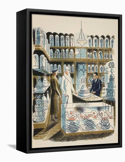 Wedding Cake-Eric Ravilious-Framed Stretched Canvas