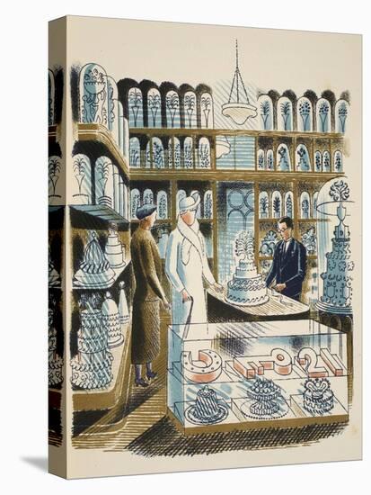 Wedding Cake-Eric Ravilious-Stretched Canvas