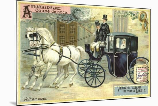 Wedding Carriage-null-Mounted Giclee Print