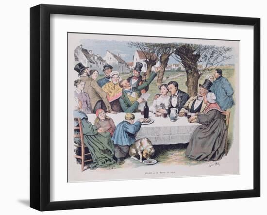 Wedding Celebration, End Nineteenth Century-Henri Pille-Framed Giclee Print