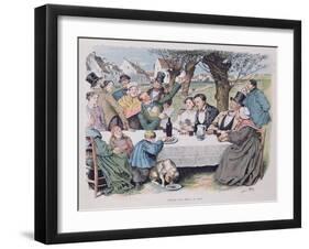 Wedding Celebration, End Nineteenth Century-Henri Pille-Framed Giclee Print