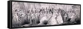 Wedding Ceremony of Prince Edward and Princess Alexandra in St George's Chapel at Windsor Castle-null-Framed Stretched Canvas