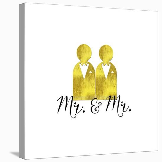 Wedding Couple Mr Mr-Tina Lavoie-Stretched Canvas