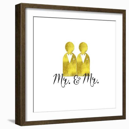 Wedding Couple Mr Mr-Tina Lavoie-Framed Giclee Print