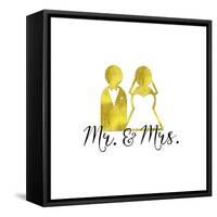 Wedding Couple Mr Mrs-Tina Lavoie-Framed Stretched Canvas