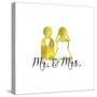 Wedding Couple Mr Mrs-Tina Lavoie-Stretched Canvas