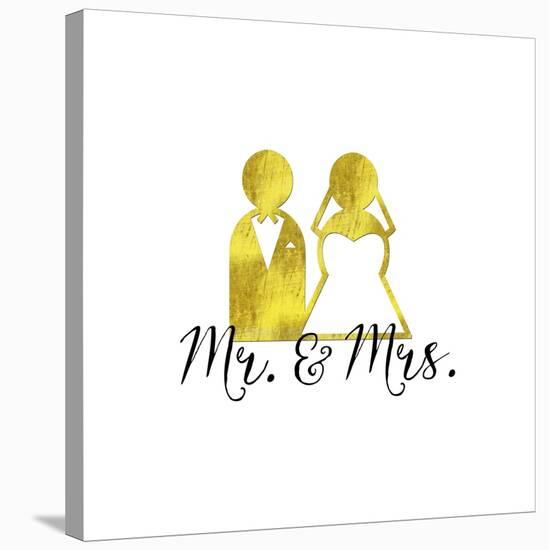 Wedding Couple Mr Mrs-Tina Lavoie-Stretched Canvas