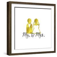 Wedding Couple Mr Mrs-Tina Lavoie-Framed Giclee Print