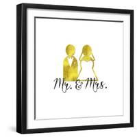 Wedding Couple Mr Mrs-Tina Lavoie-Framed Giclee Print