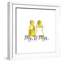 Wedding Couple Mr Mrs-Tina Lavoie-Framed Giclee Print