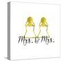 Wedding Couple - Mrs. Mrs.-Tina Lavoie-Stretched Canvas
