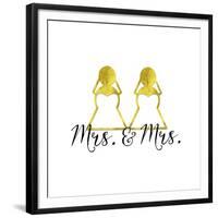 Wedding Couple - Mrs. Mrs.-Tina Lavoie-Framed Giclee Print