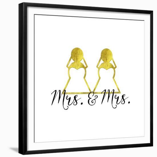 Wedding Couple - Mrs. Mrs.-Tina Lavoie-Framed Giclee Print