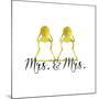 Wedding Couple - Mrs. Mrs.-Tina Lavoie-Mounted Giclee Print