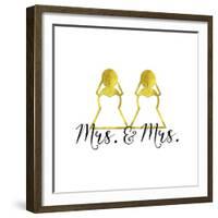 Wedding Couple - Mrs. Mrs.-Tina Lavoie-Framed Giclee Print