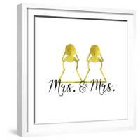 Wedding Couple - Mrs. Mrs.-Tina Lavoie-Framed Giclee Print