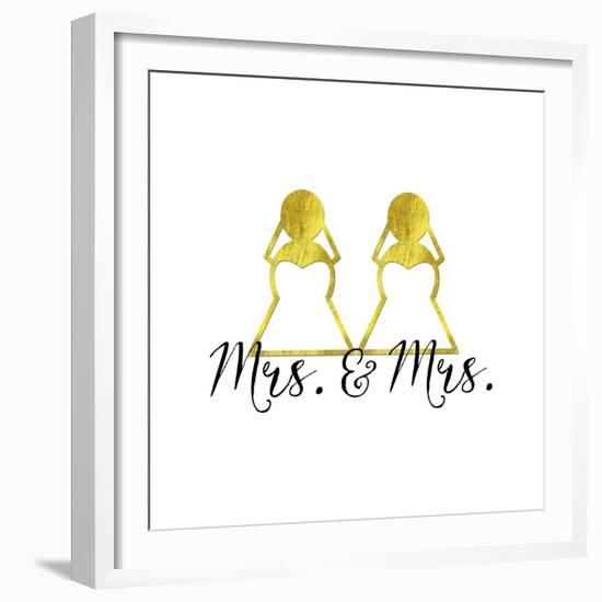 Wedding Couple - Mrs. Mrs.-Tina Lavoie-Framed Giclee Print