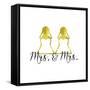 Wedding Couple - Mrs. Mrs.-Tina Lavoie-Framed Stretched Canvas