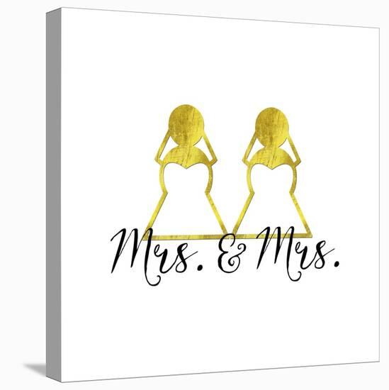 Wedding Couple - Mrs. Mrs.-Tina Lavoie-Stretched Canvas