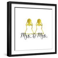 Wedding Couple - Mrs. Mrs.-Tina Lavoie-Framed Giclee Print