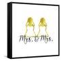 Wedding Couple - Mrs. Mrs.-Tina Lavoie-Framed Stretched Canvas