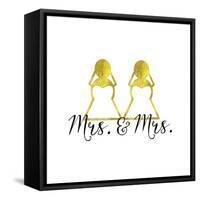 Wedding Couple - Mrs. Mrs.-Tina Lavoie-Framed Stretched Canvas