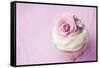 Wedding Cupcake-Ruth Black-Framed Stretched Canvas