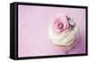 Wedding Cupcake-Ruth Black-Framed Stretched Canvas