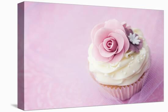 Wedding Cupcake-Ruth Black-Stretched Canvas