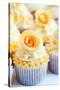 Wedding Cupcakes-Ruth Black-Stretched Canvas