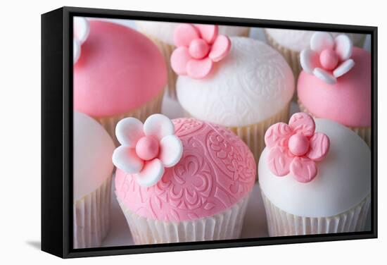 Wedding Cupcakes-Ruth Black-Framed Stretched Canvas