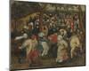 Wedding Dance in the Open Air-Pieter Brueghel the Younger-Mounted Premium Giclee Print