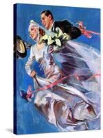 "Wedding Day,"June 24, 1939-John LaGatta-Stretched Canvas