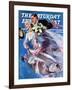 "Wedding Day," Saturday Evening Post Cover, June 24, 1939-John LaGatta-Framed Giclee Print