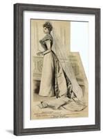 Wedding Dress 1899-null-Framed Art Print