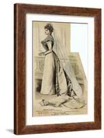 Wedding Dress 1899-null-Framed Art Print