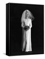 Wedding Dress 1960s-null-Framed Stretched Canvas