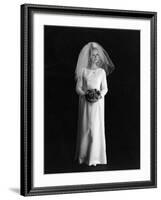 Wedding Dress 1960s-null-Framed Photographic Print