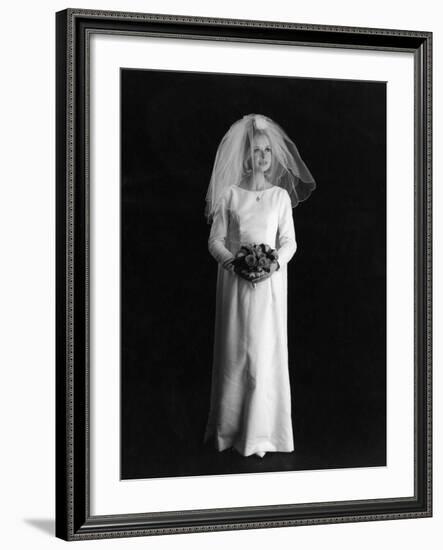 Wedding Dress 1960s-null-Framed Photographic Print