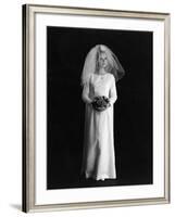 Wedding Dress 1960s-null-Framed Photographic Print