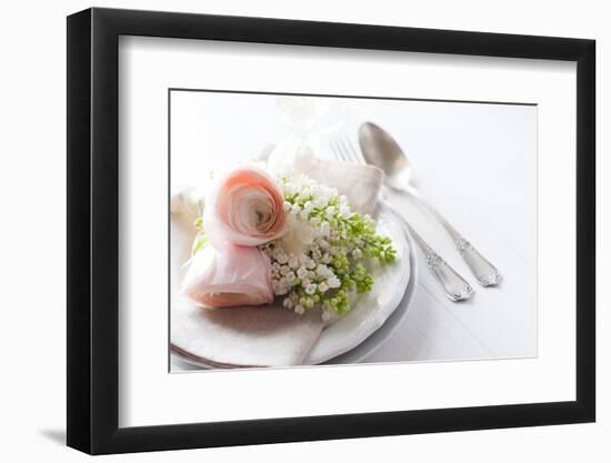 Wedding Elegant Dining Table Setting-manera-Framed Photographic Print