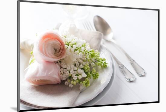 Wedding Elegant Dining Table Setting-manera-Mounted Photographic Print